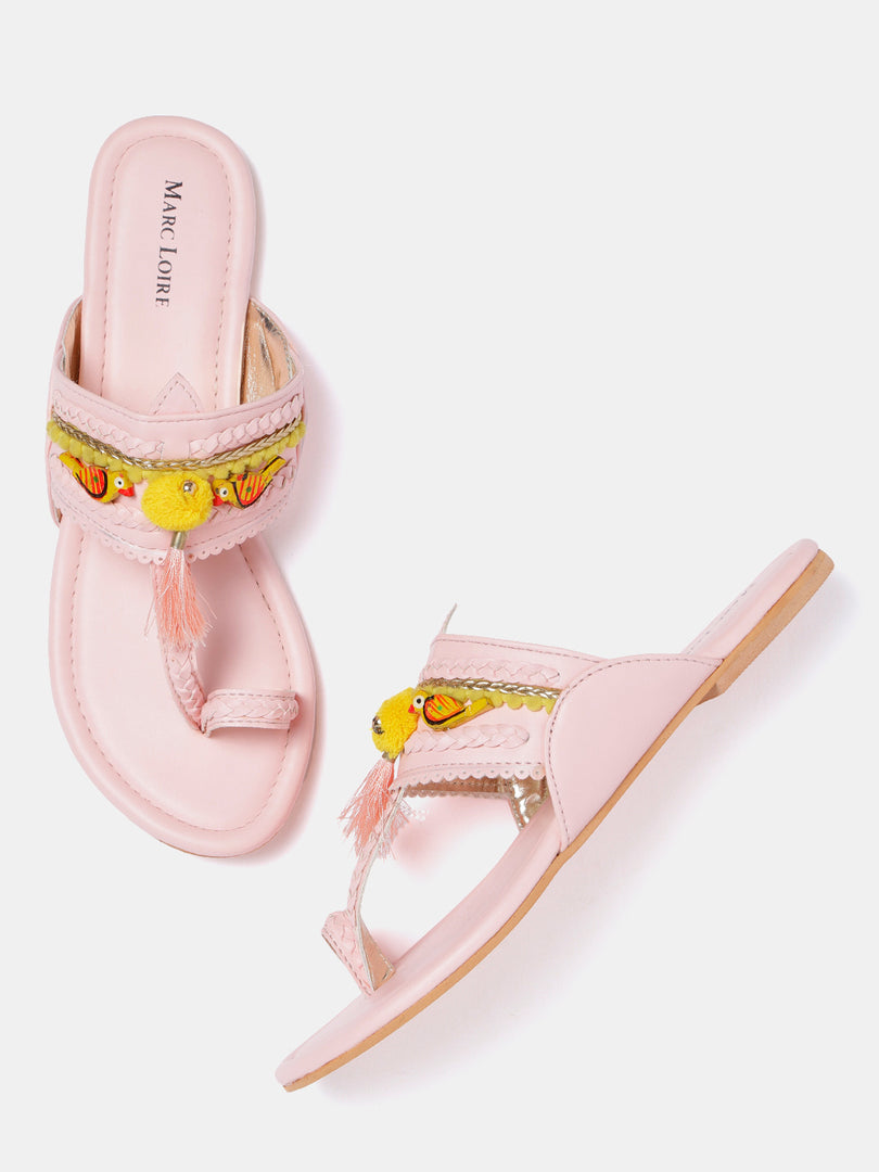 Embroidered Kohlapuri Flats