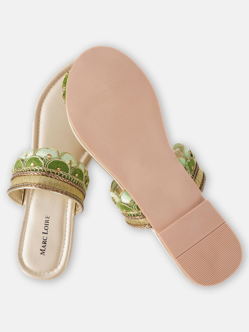 Embroidered Flats Ethnic