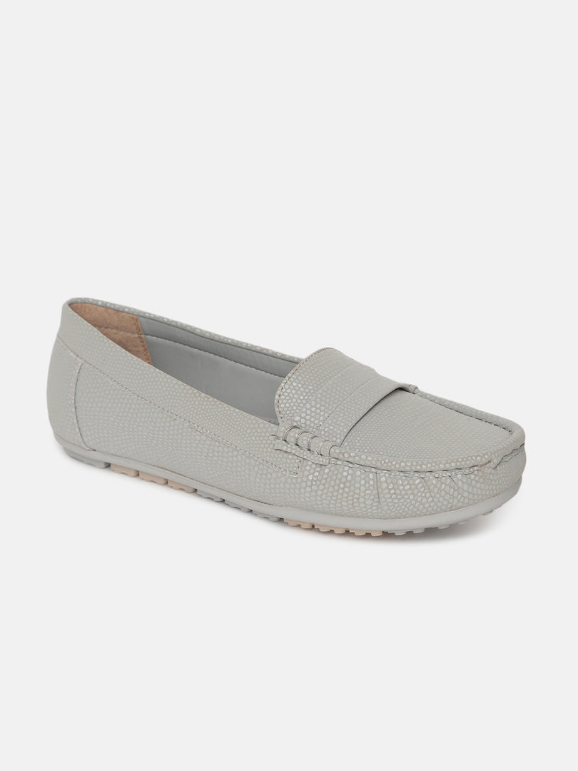 Textured PU Penny Loafers