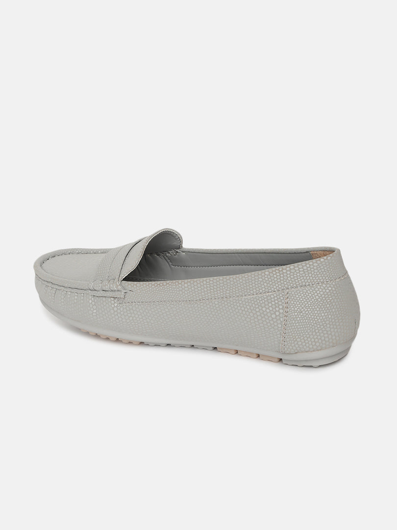 Textured PU Penny Loafers