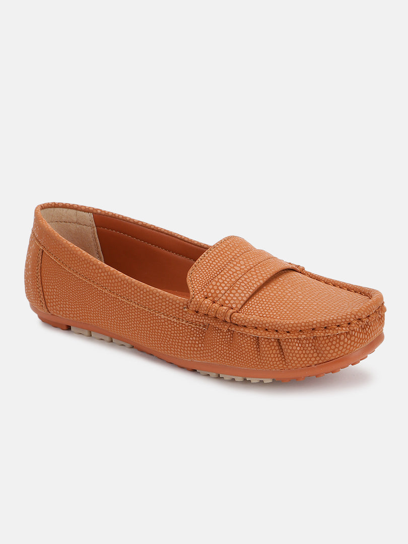 Textured PU Penny Loafers