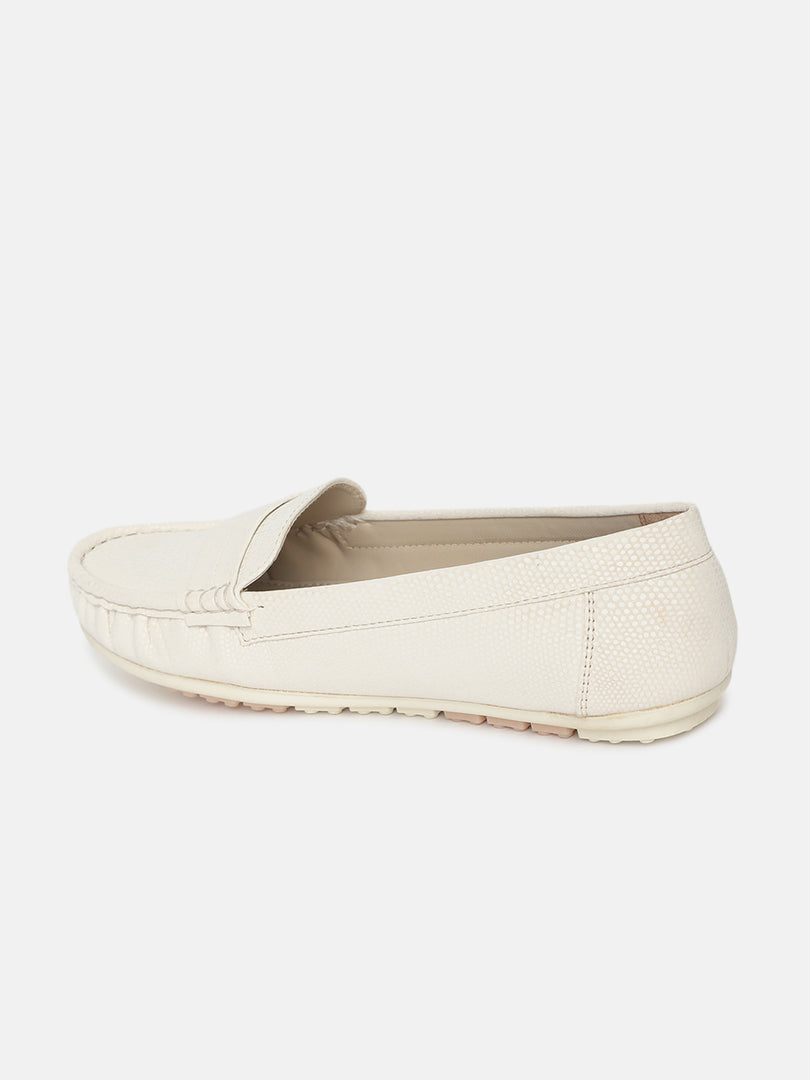 Textured PU Penny Loafers