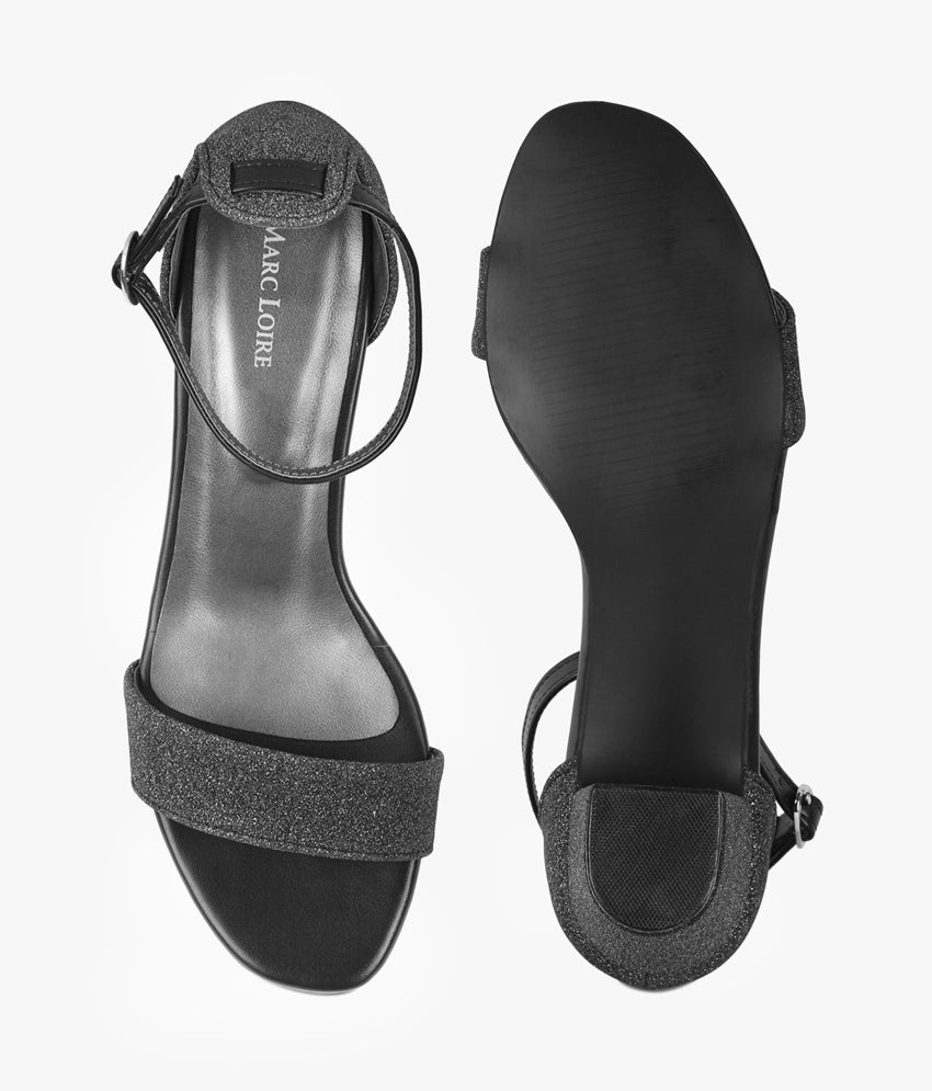 Shimmer Block Heels