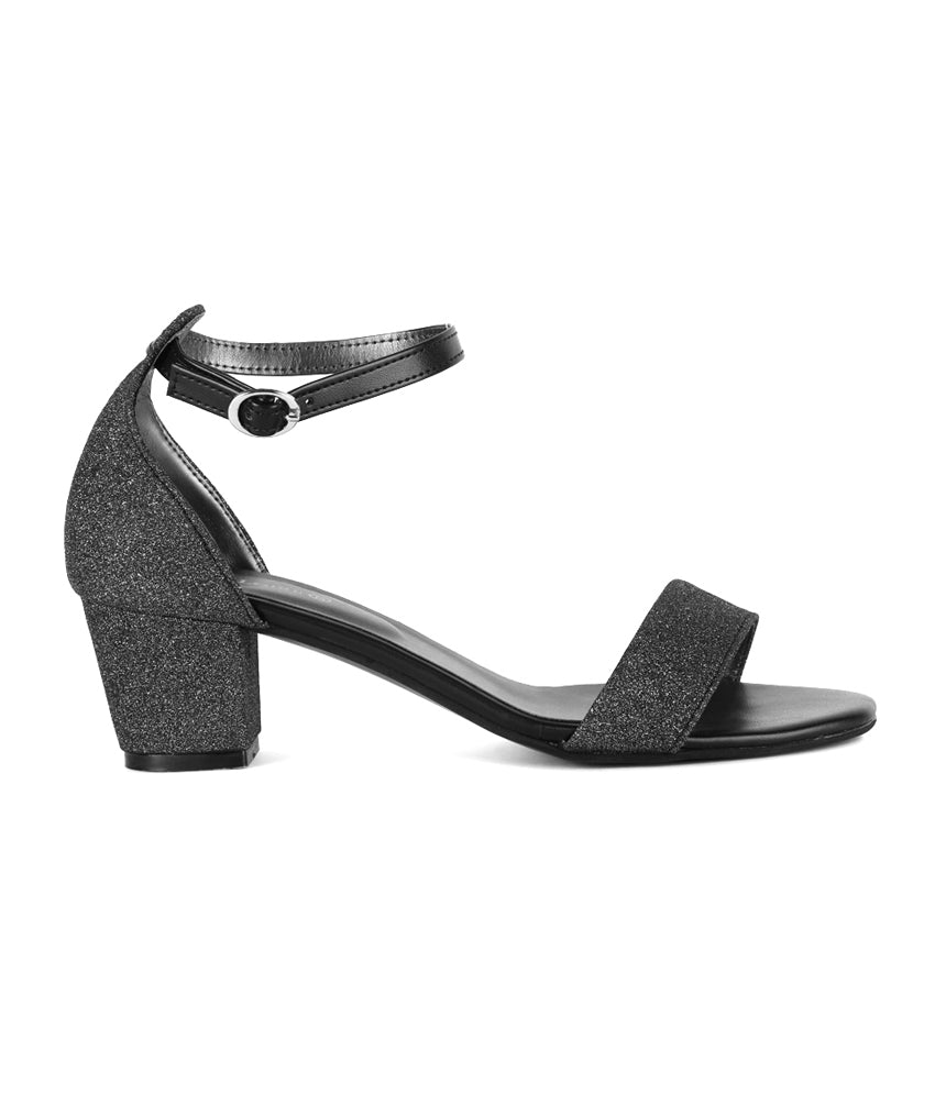 Shimmer Block Heels