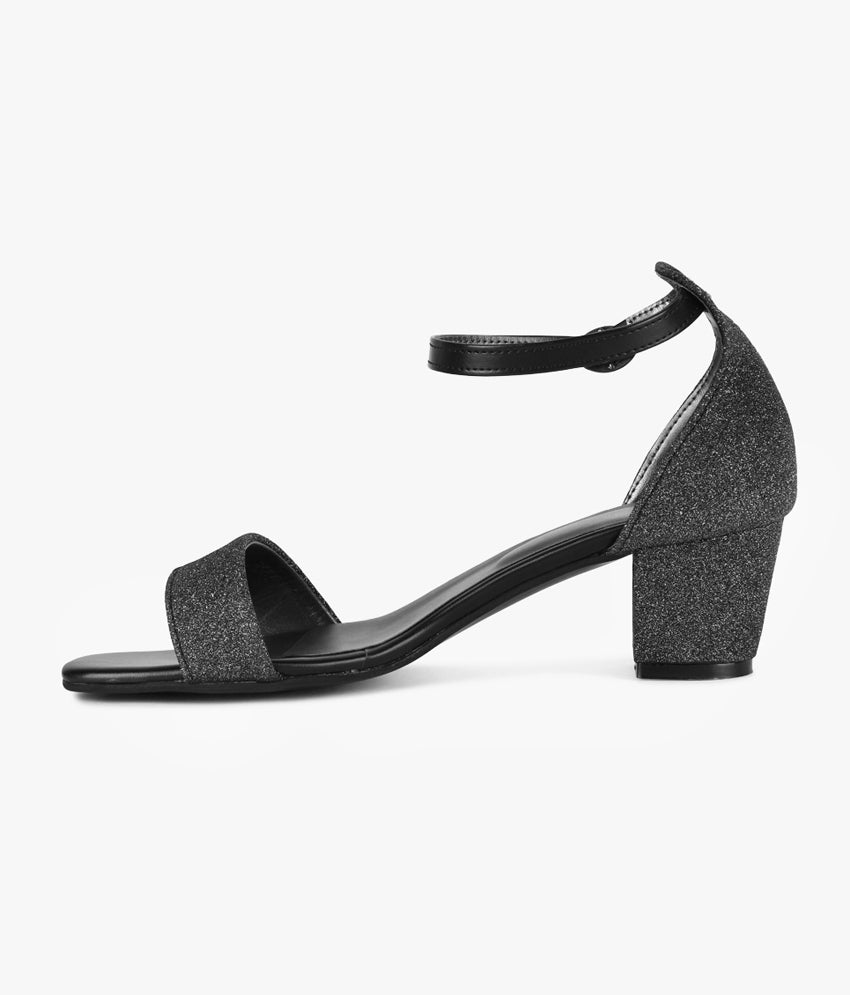 Shimmer Block Heels
