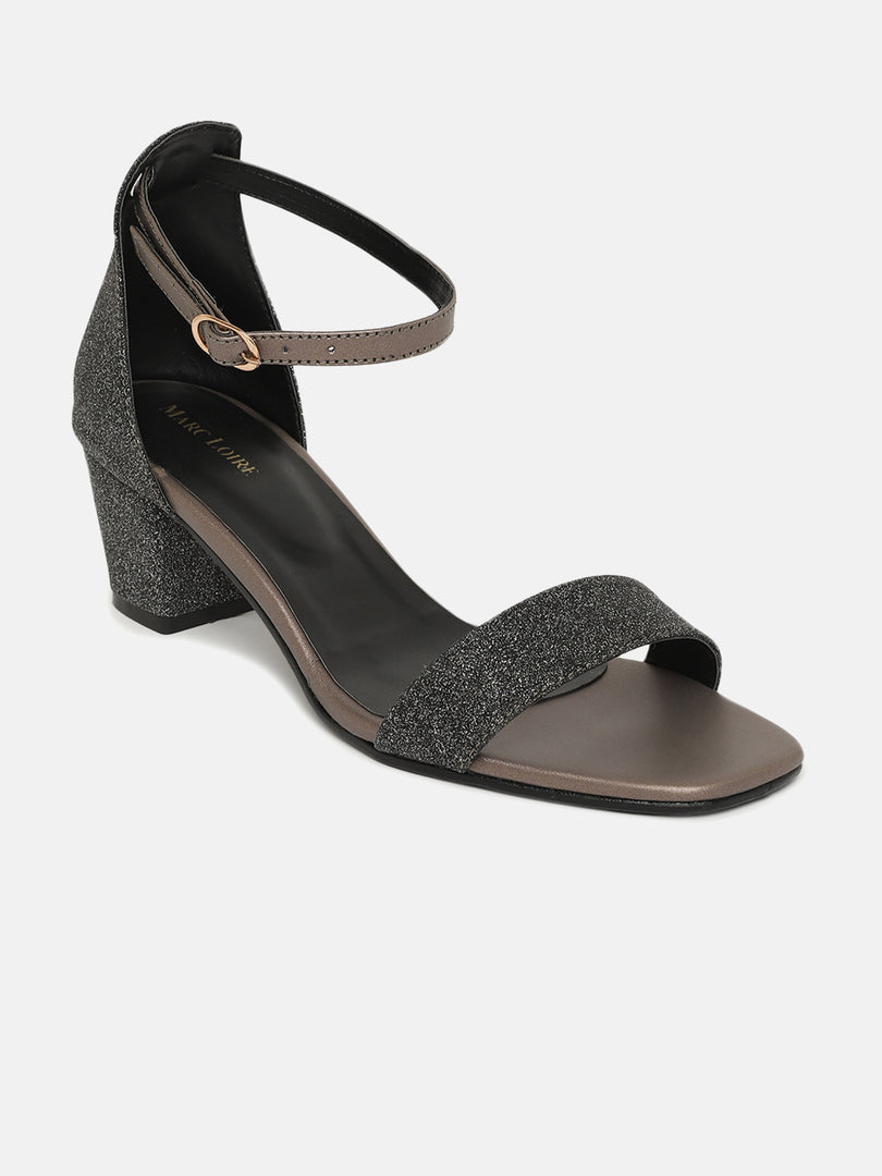 Shimmer Block Heels