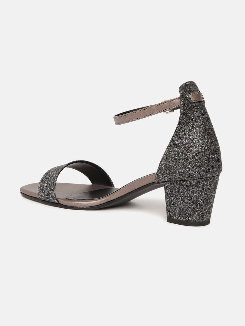 Shimmer Block Heels