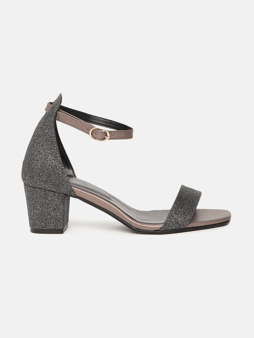 Shimmer Block Heels