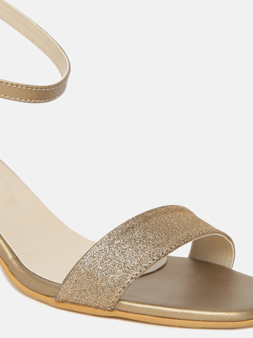 Shimmer Block Heels