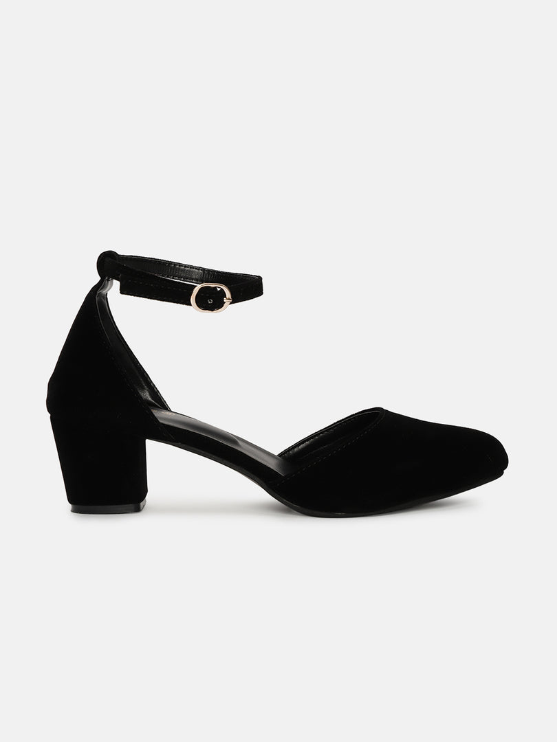 Closed Toe Block Heel Pumps