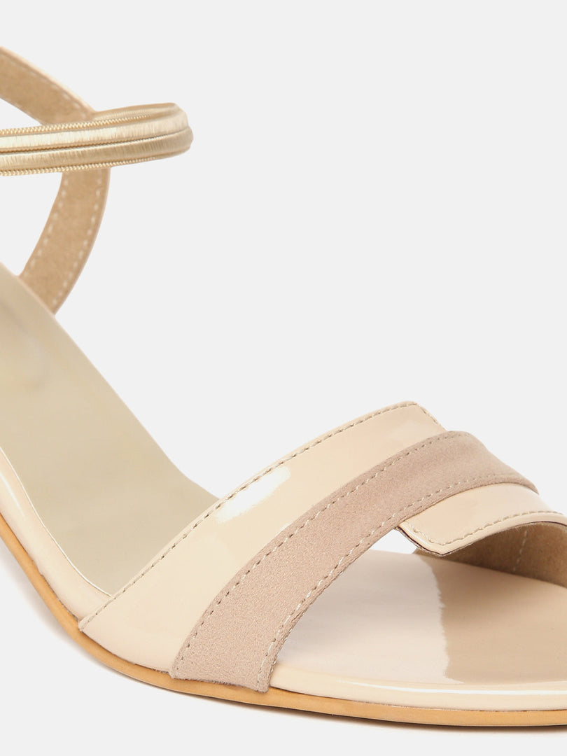 Back Strap Solid Block Heels
