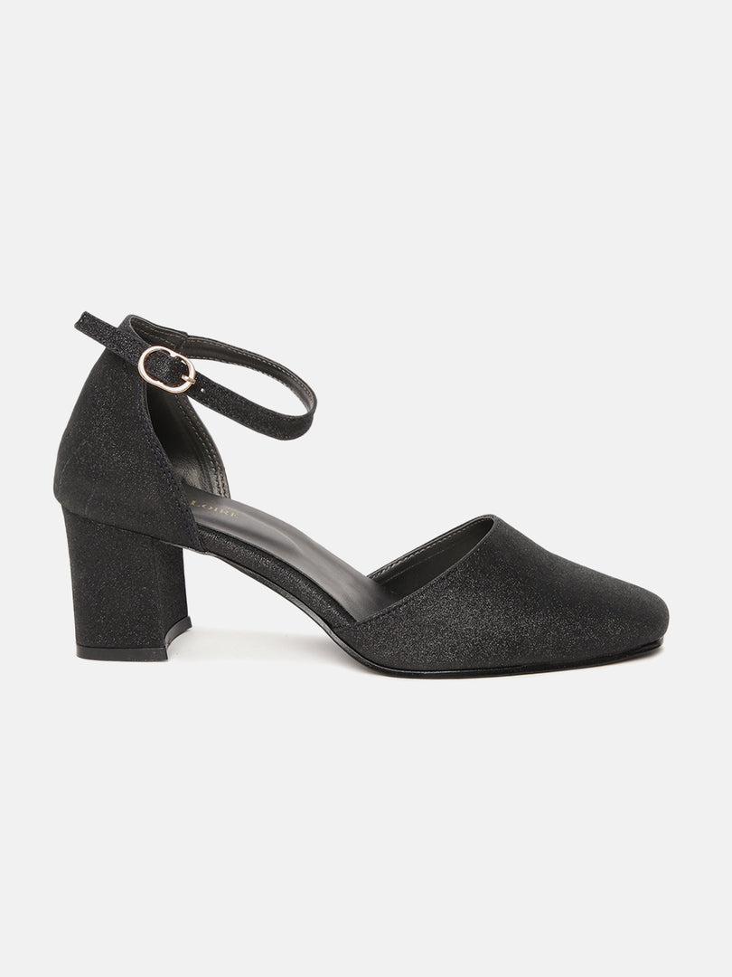 Shimmer Block Heels