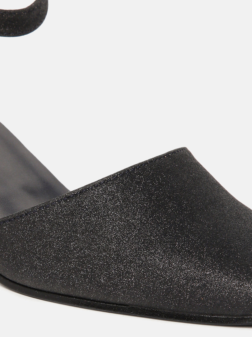 Shimmer Block Heels