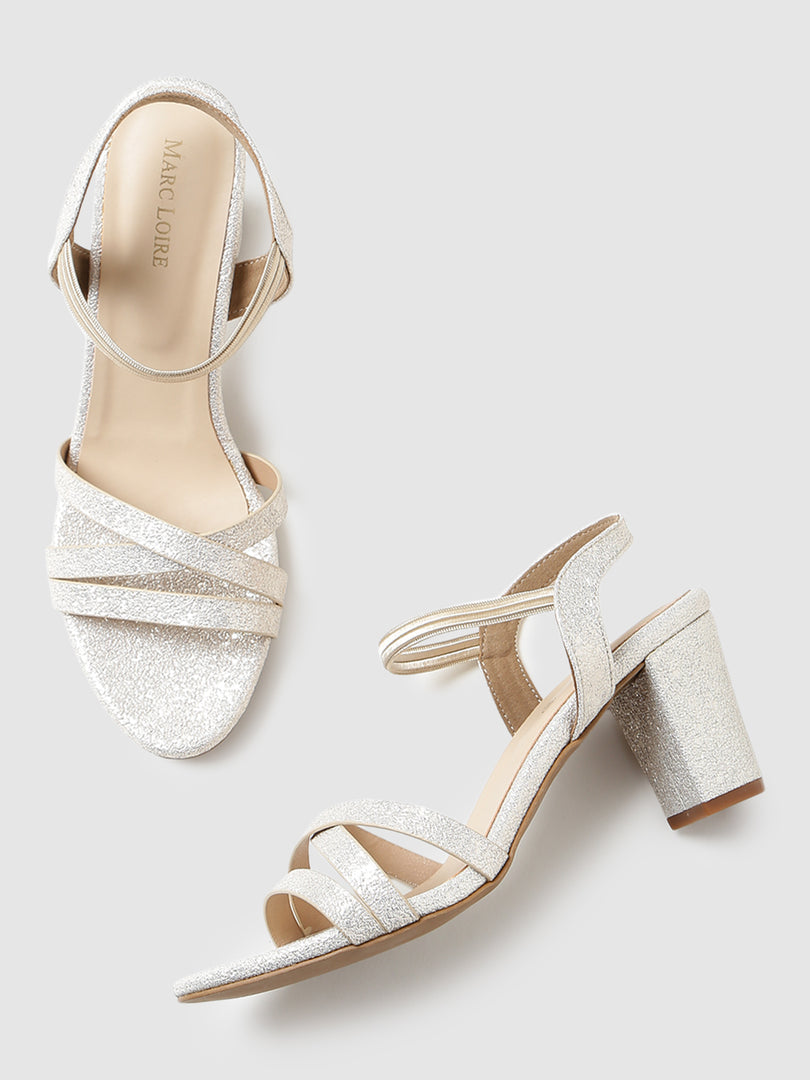Embellished Block Heels