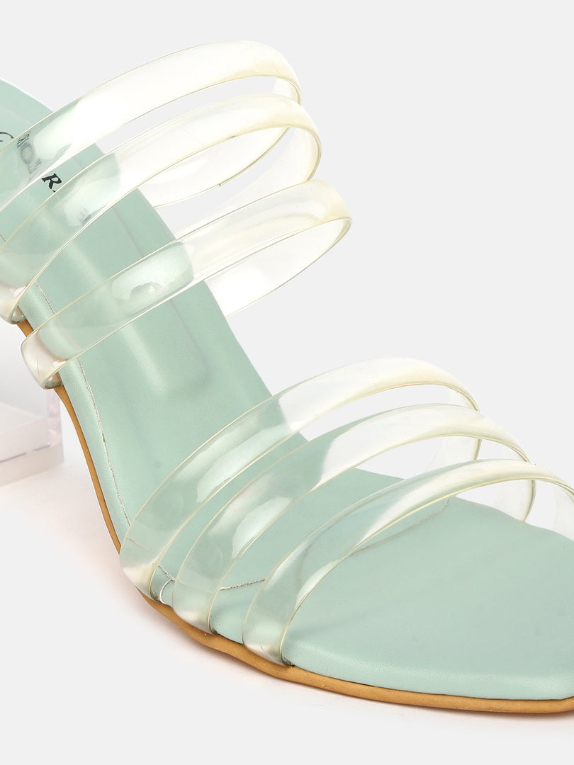 Tranparent Block Heels