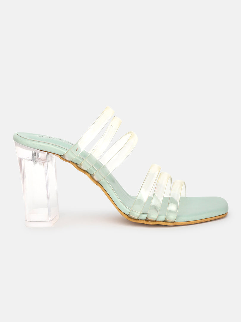 Tranparent Block Heels