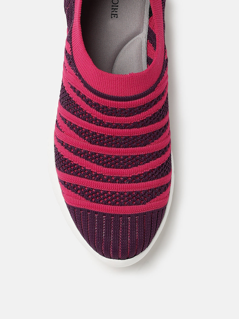 Woven Design-Slip-On-Sneakers