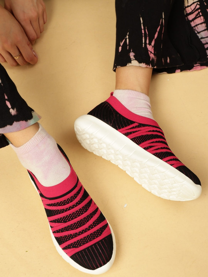 Woven Design-Slip-On-Sneakers