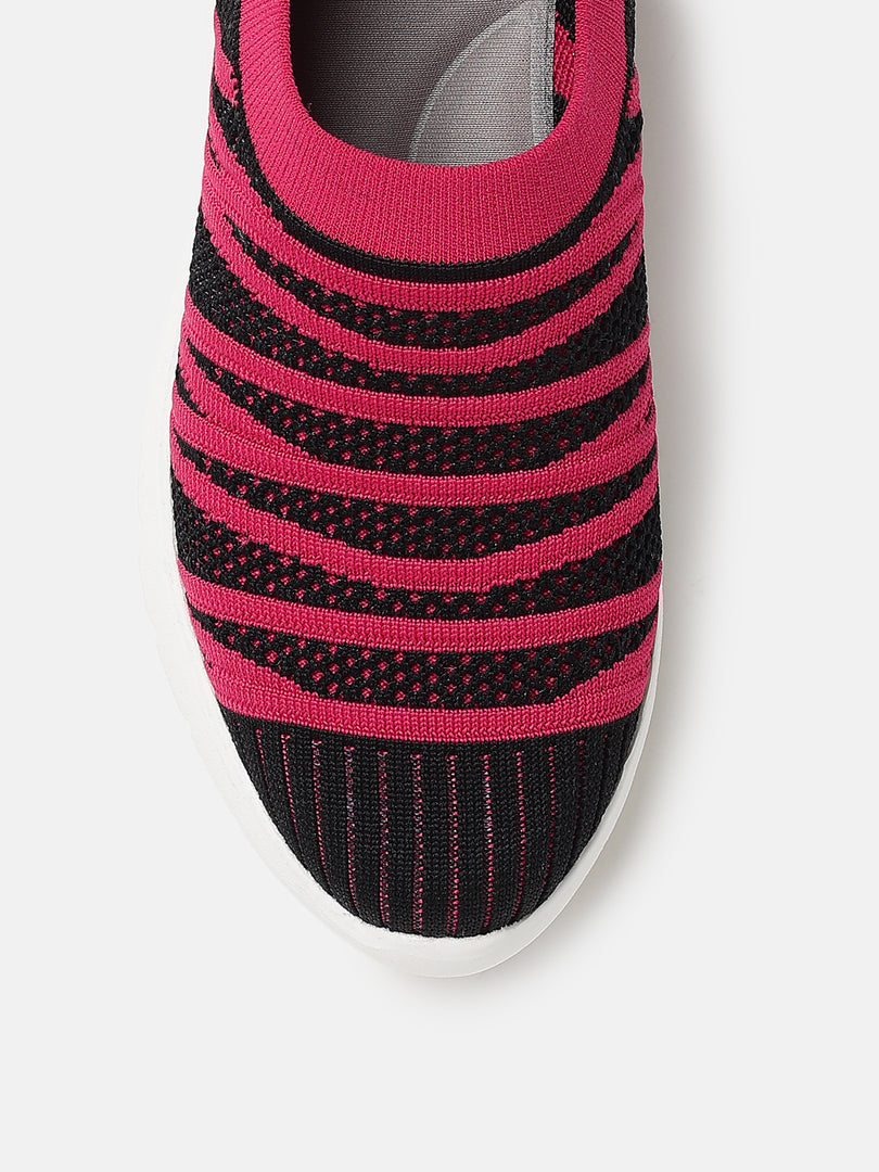 Woven Design-Slip-On-Sneakers