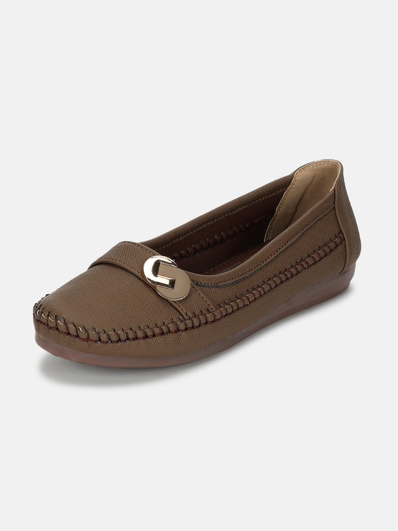 Textured-Slip-On-Ballerinas