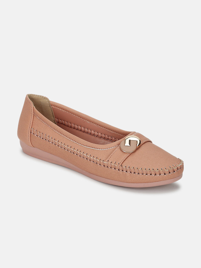Textured-Slip-On-Ballerinas