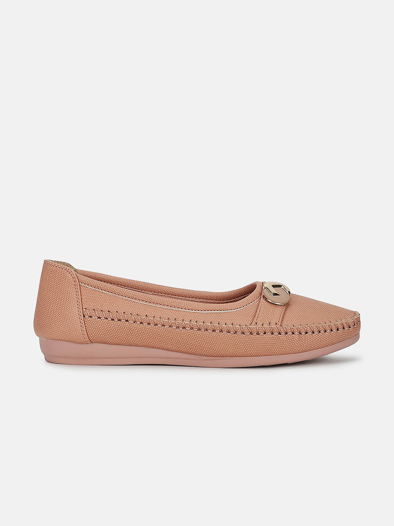 Textured-Slip-On-Ballerinas