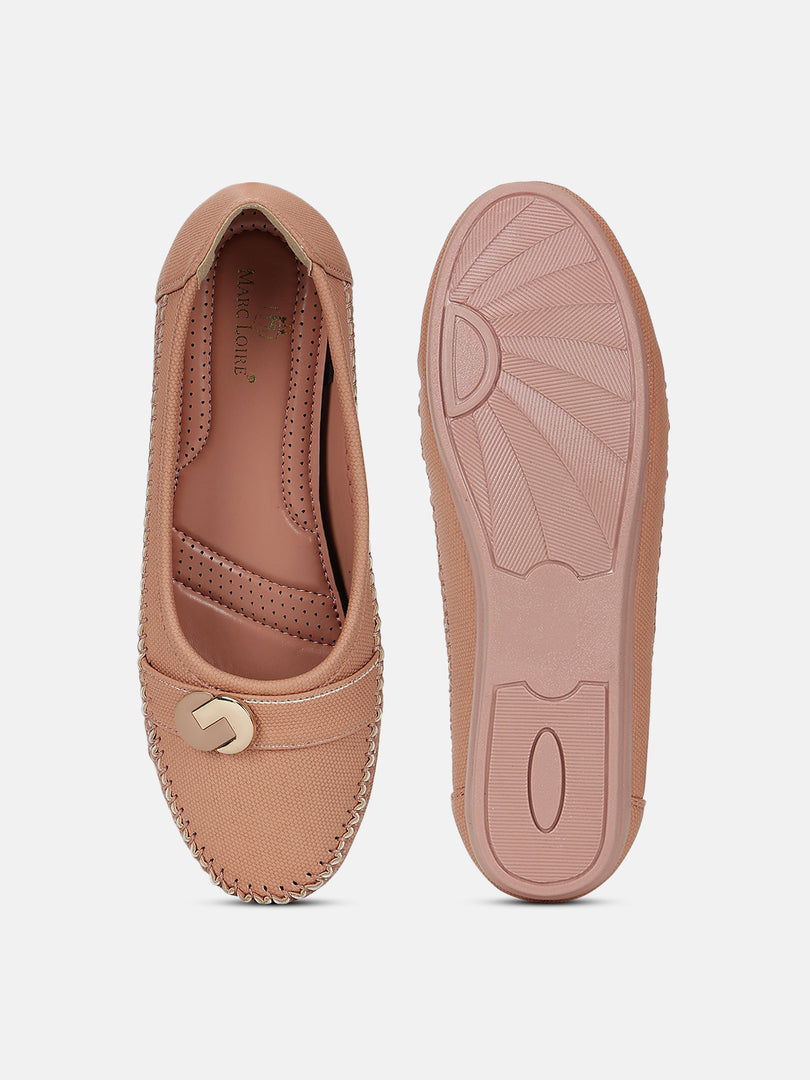 Textured-Slip-On-Ballerinas