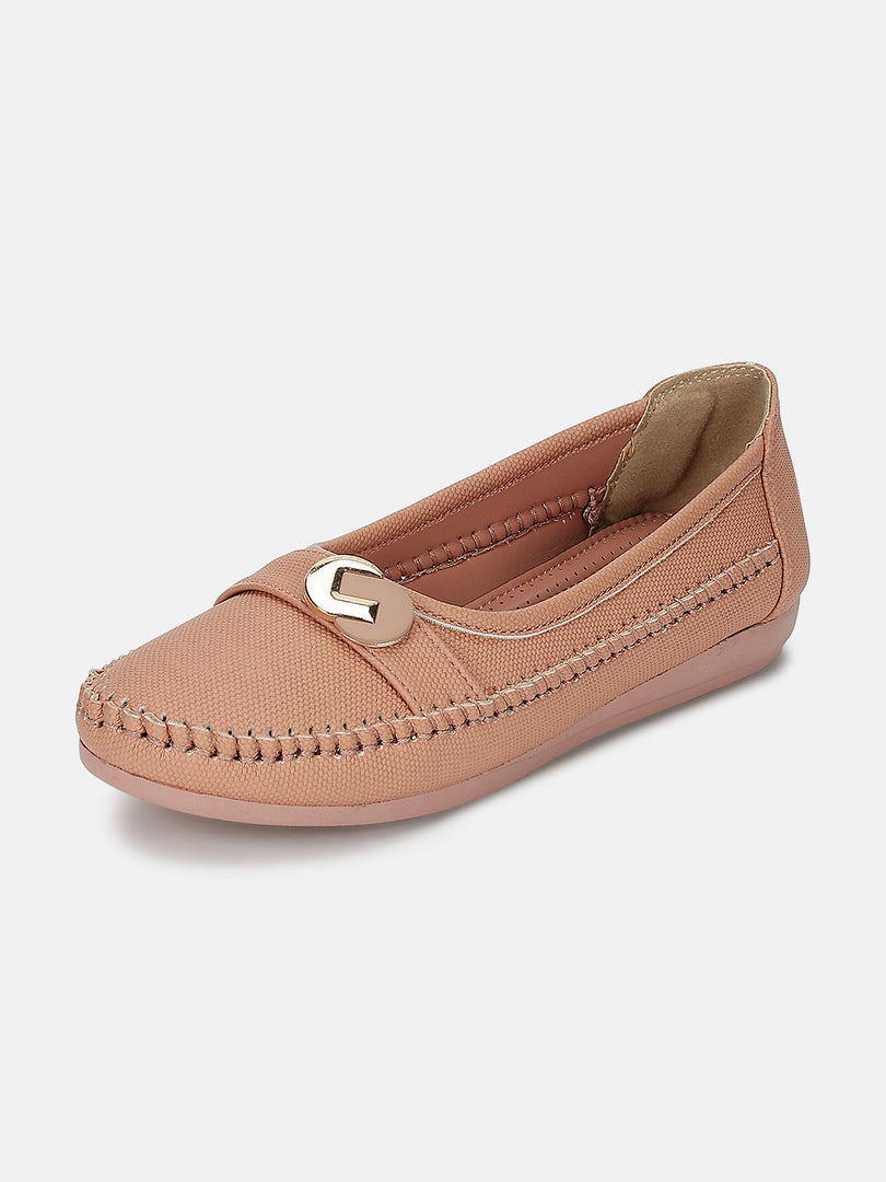 Textured-Slip-On-Ballerinas