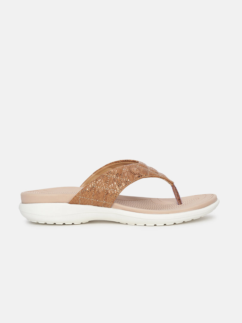 Open Toe Arch Support T-Strap Flats