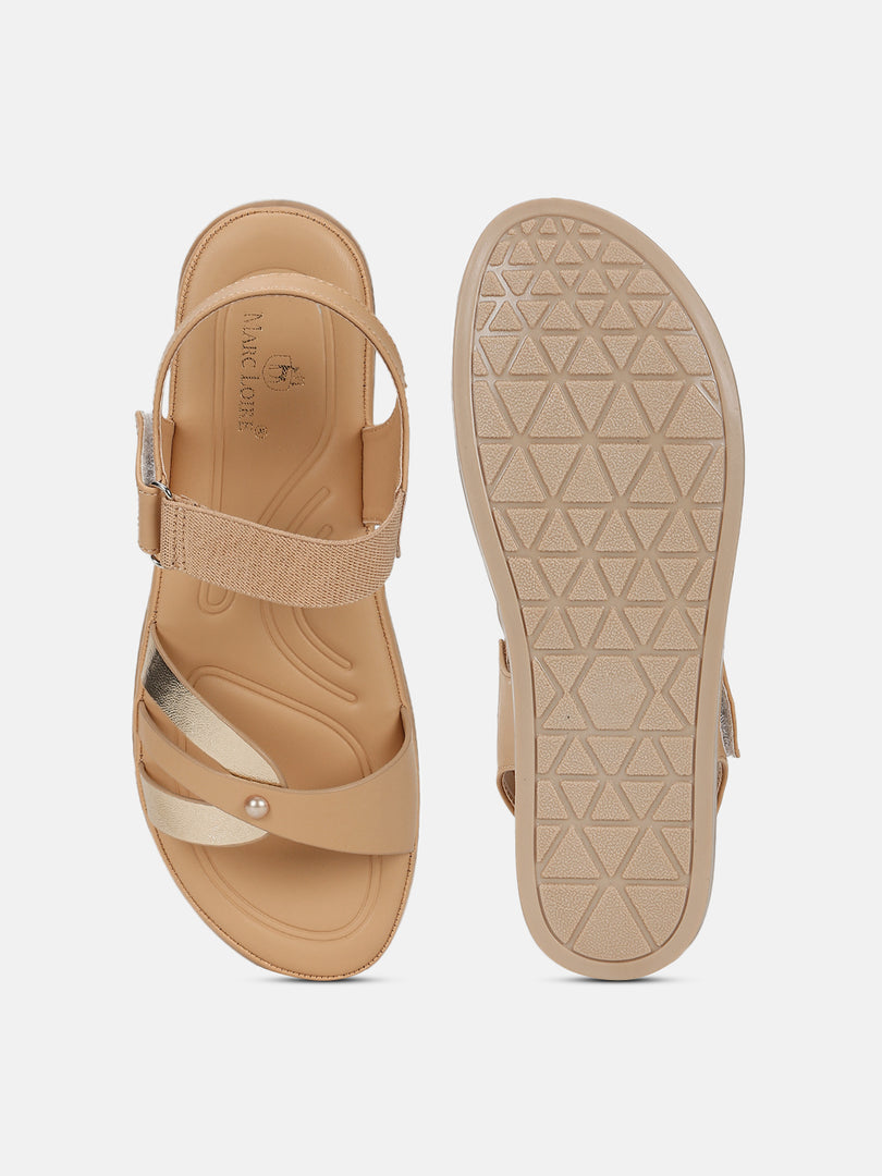 Solid-Velcro-One Toe Flats