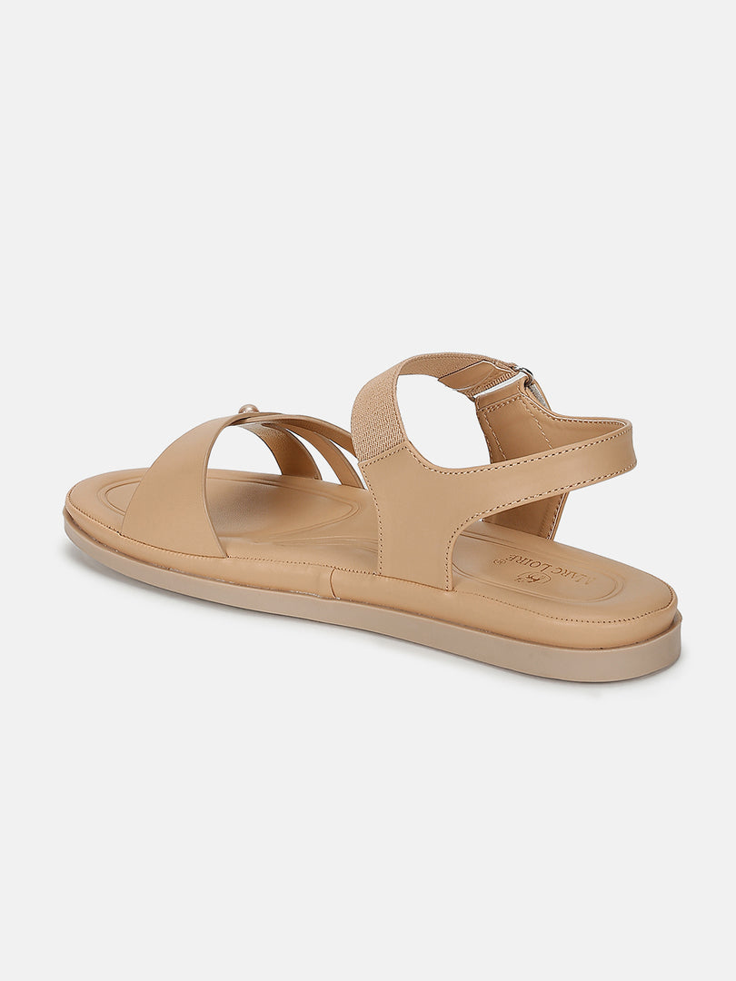 Solid-Velcro-One Toe Flats