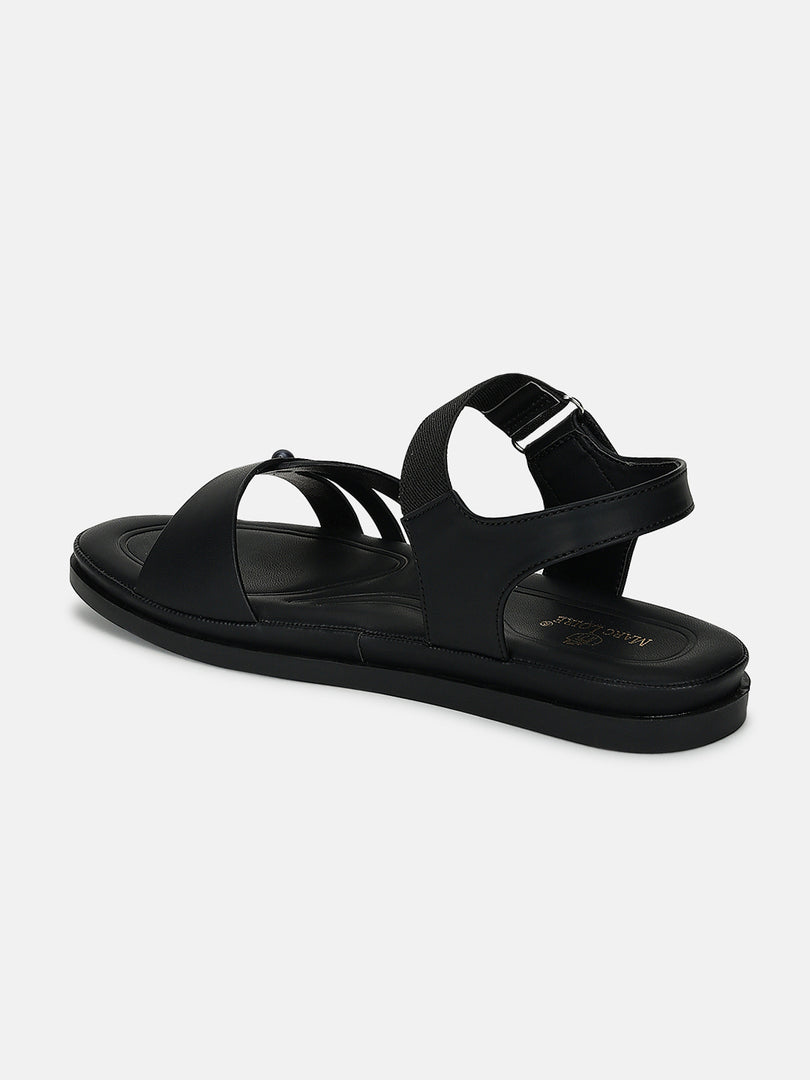 Solid-Velcro-One Toe Flats