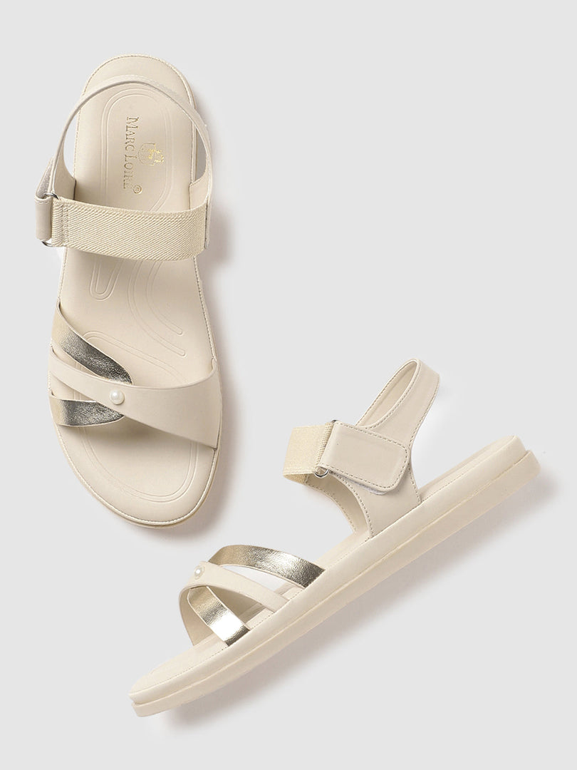 Solid-Velcro-One Toe Flats