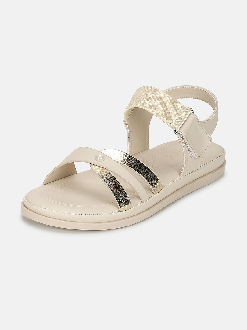 Solid-Velcro-One Toe Flats