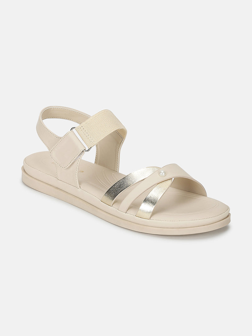 Solid-Velcro-One Toe Flats