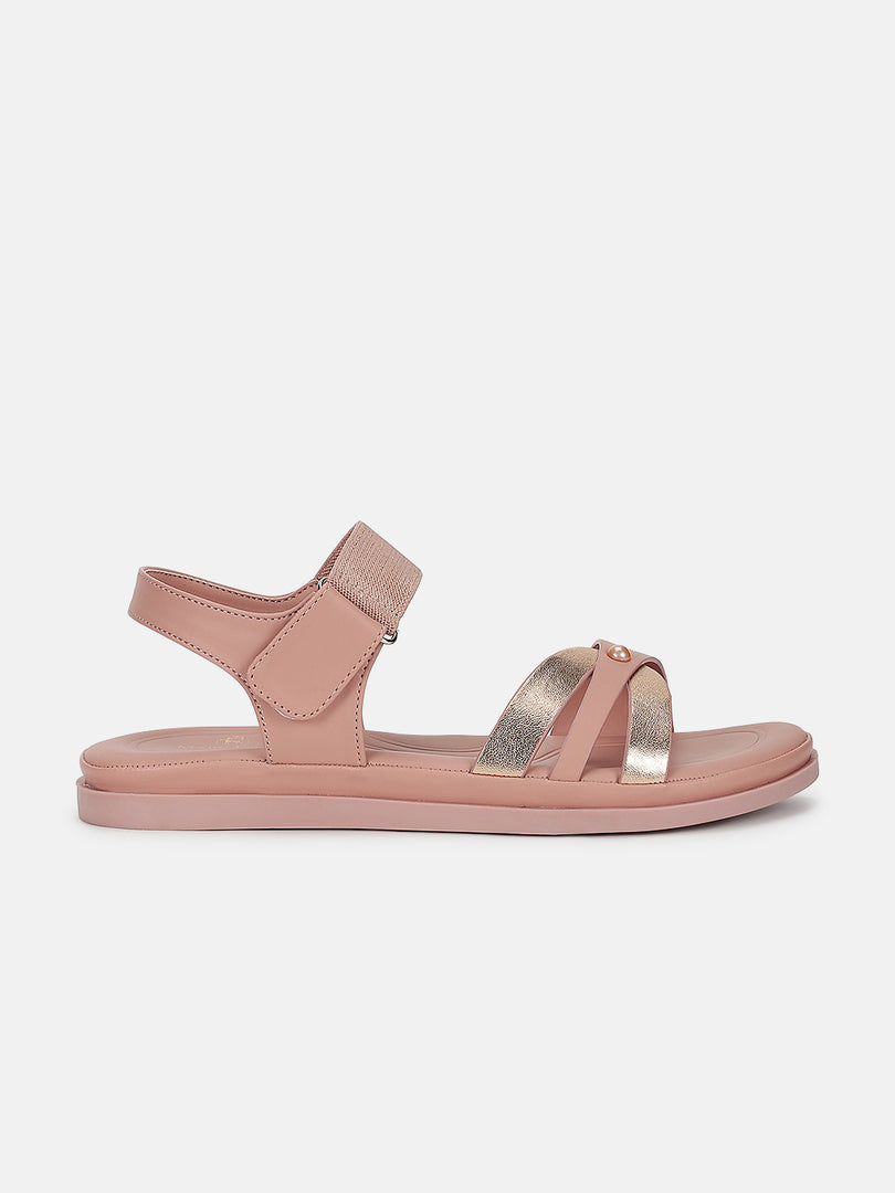Solid-Velcro-One Toe Flats
