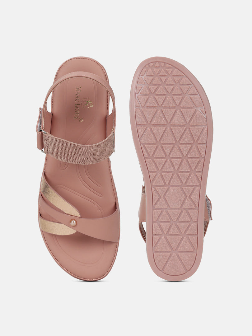 Solid-Velcro-One Toe Flats