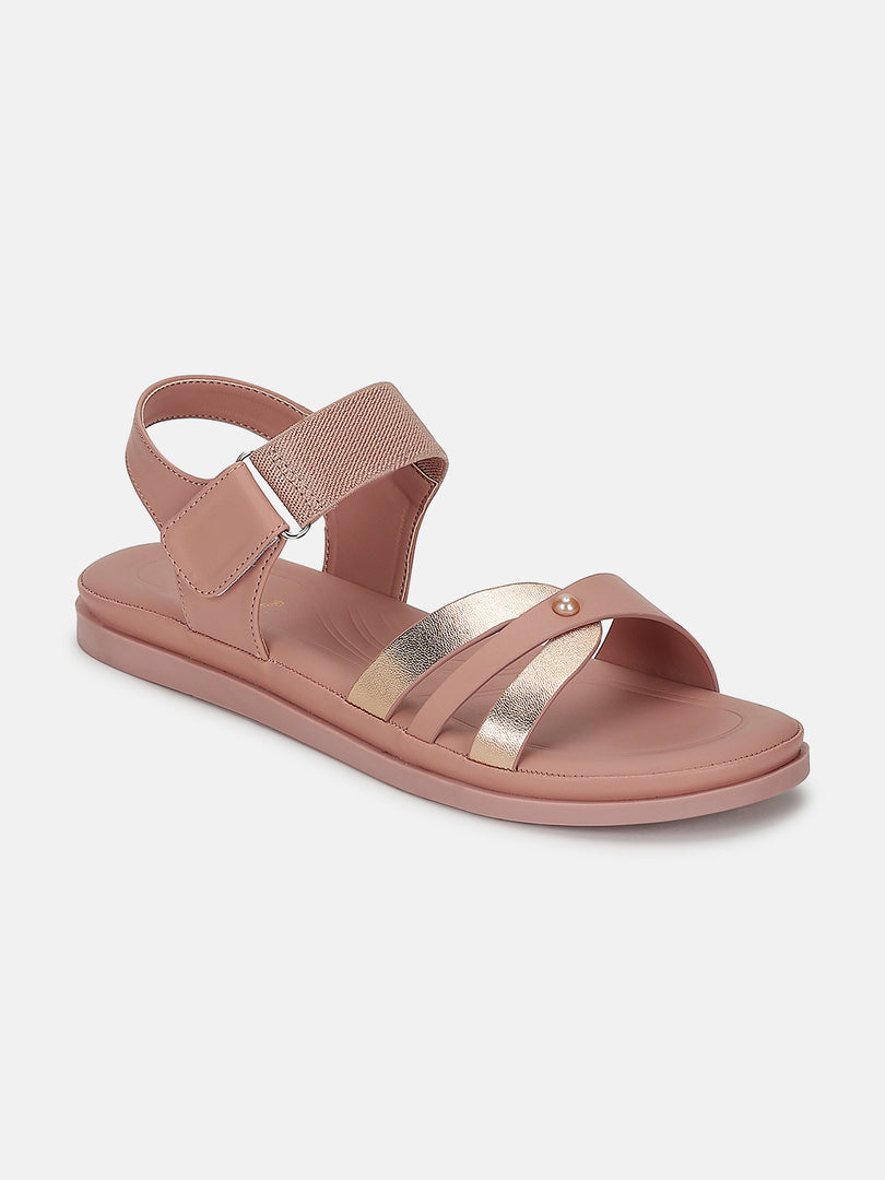 Solid-Velcro-One Toe Flats