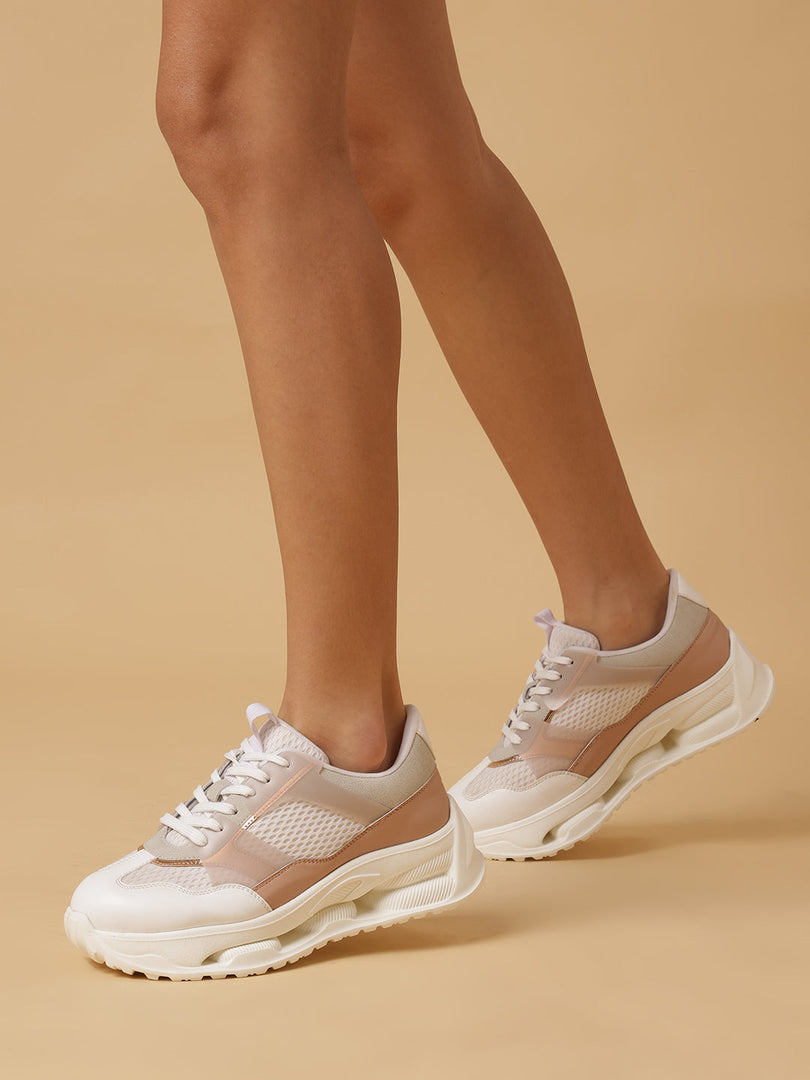 Solid-Lace-Ups-Sneakers