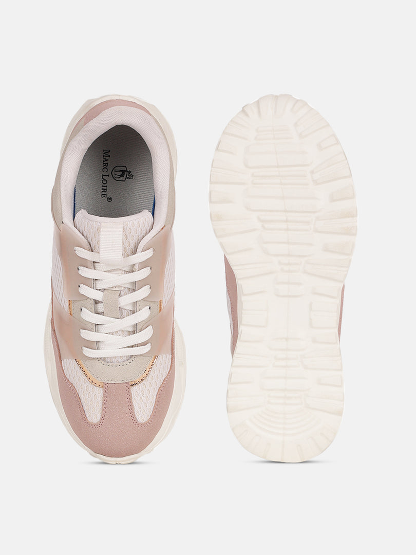 Solid-Lace-Ups-Sneakers