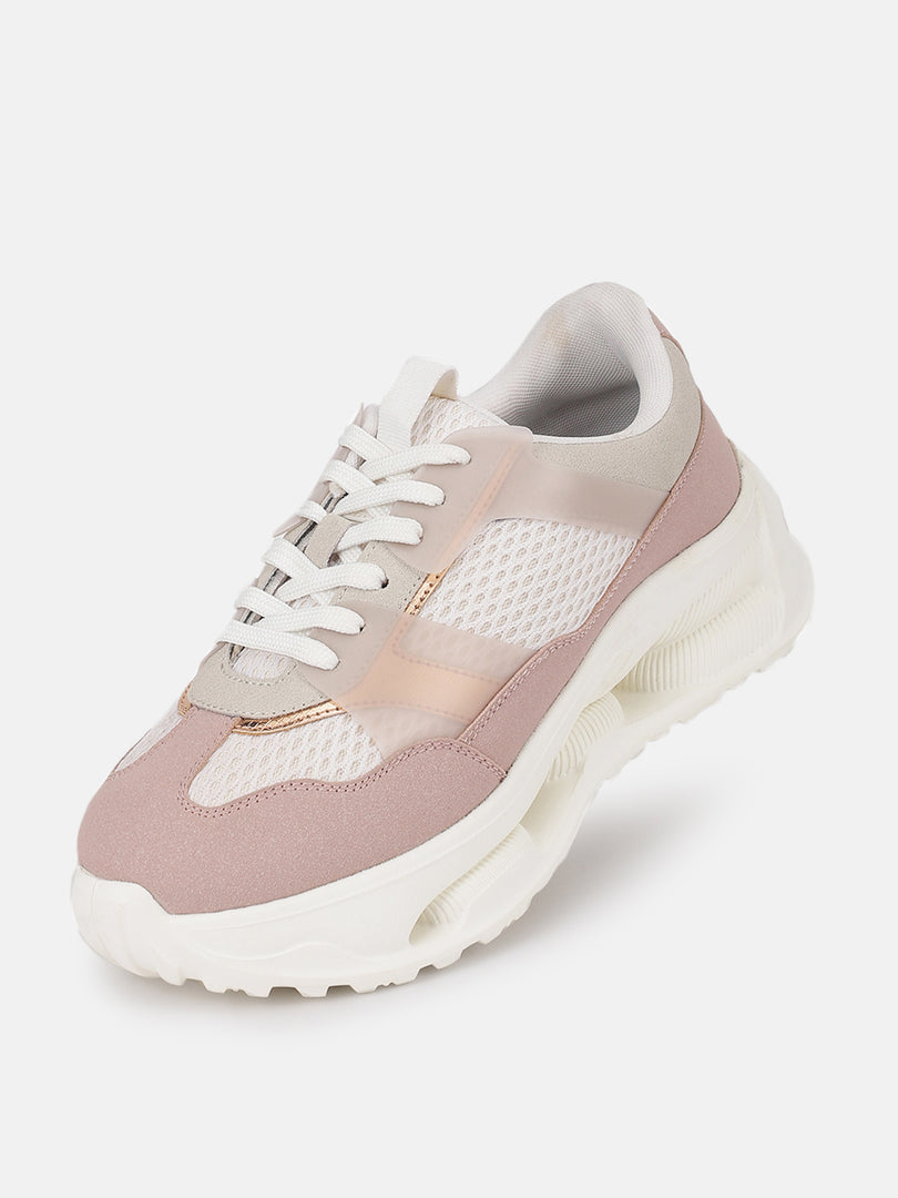 Solid-Lace-Ups-Sneakers