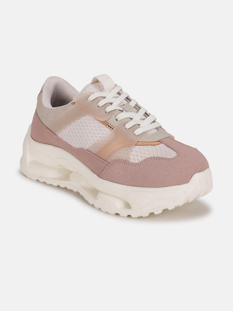 Solid-Lace-Ups-Sneakers