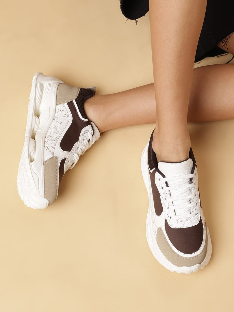 Solid-Lace-Ups-Sneakers