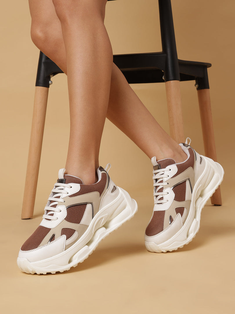 Solid-Lace-Ups-Sneakers