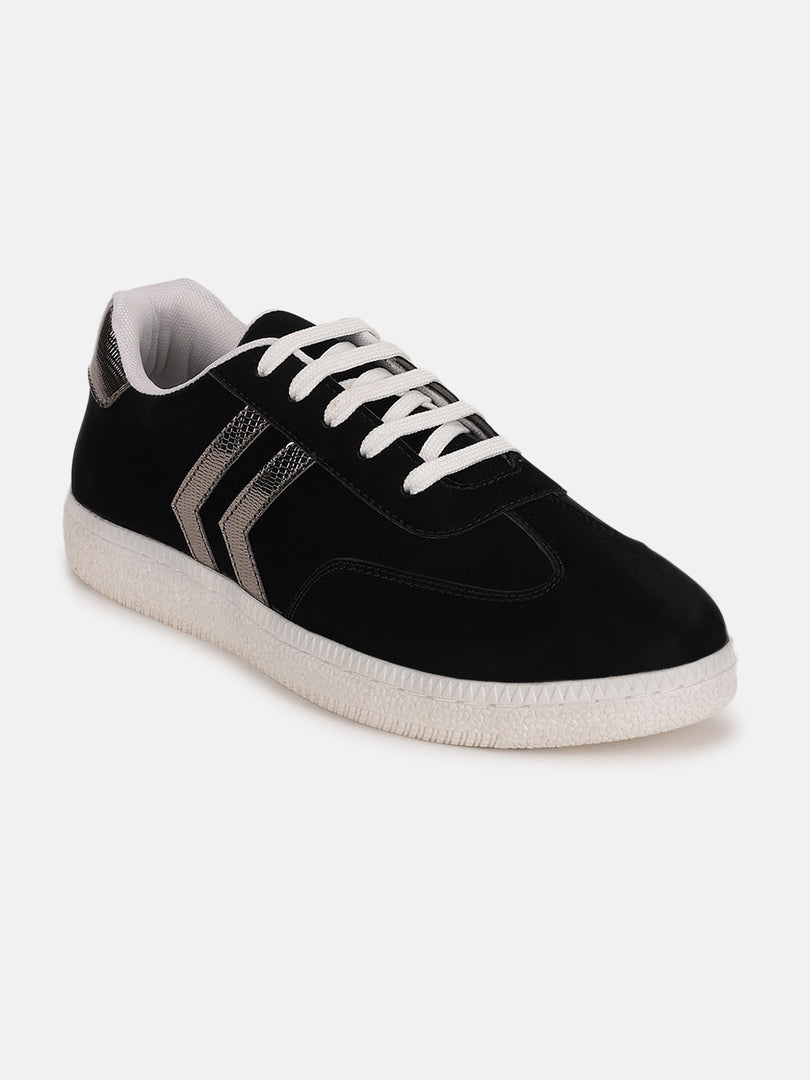 Solid-Lace-Ups-Sneakers