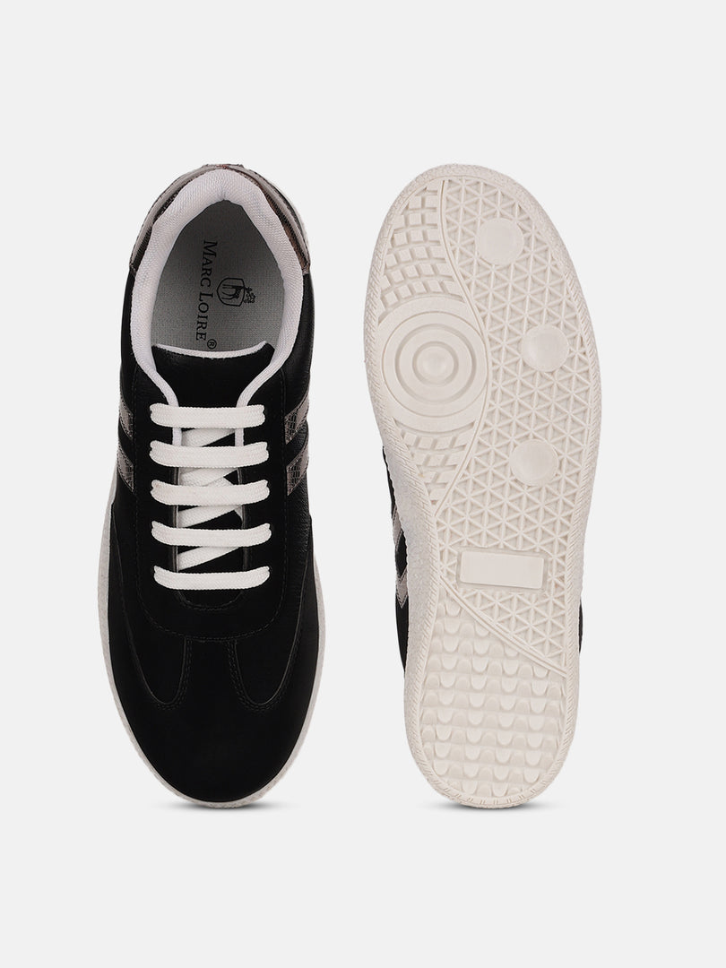 Solid-Lace-Ups-Sneakers