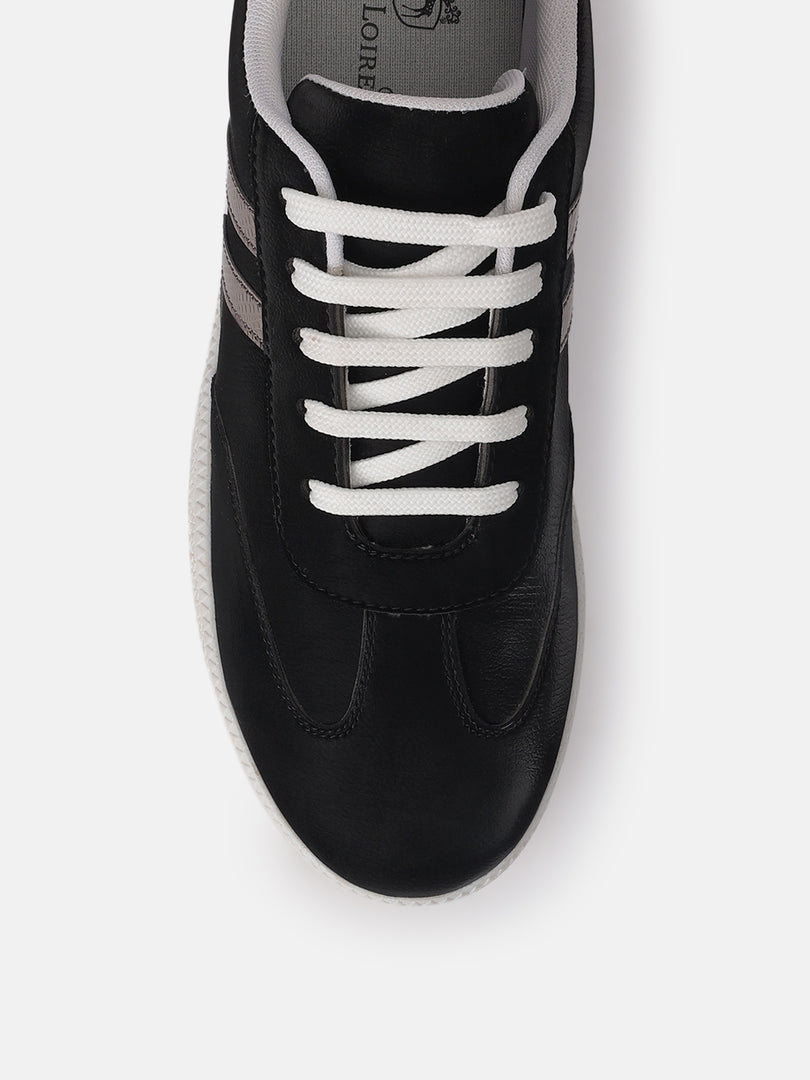 Solid-Lace-Ups-Sneakers