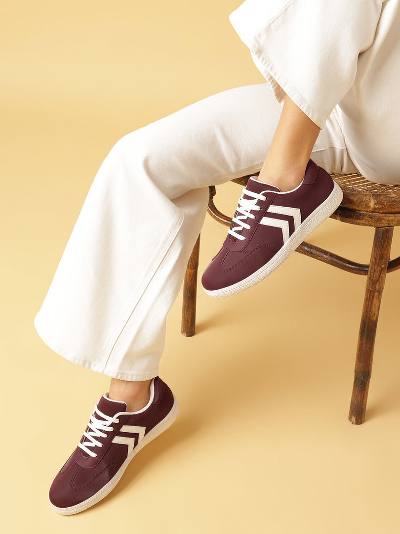 Solid-Lace-Ups-Sneakers