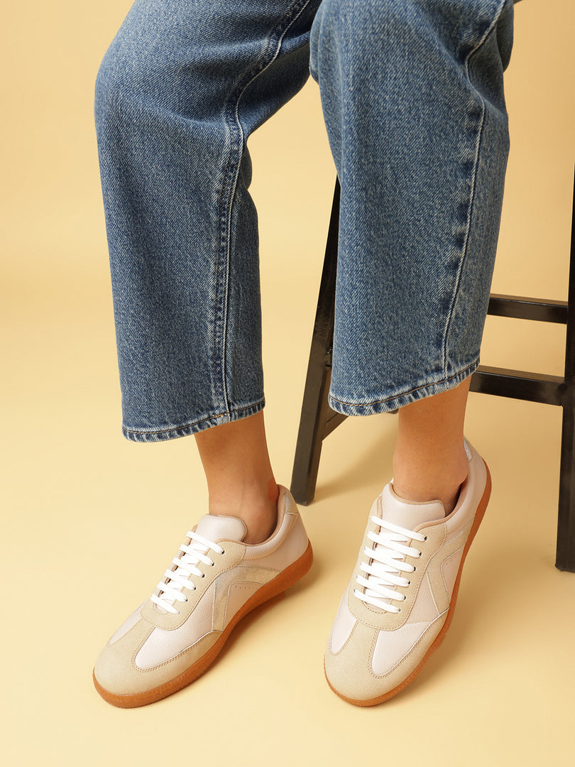 Solid-Lace-Ups-Sneakers