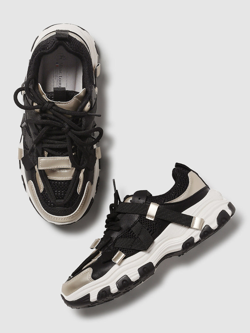 Solid-Lace-Ups-Sneakers